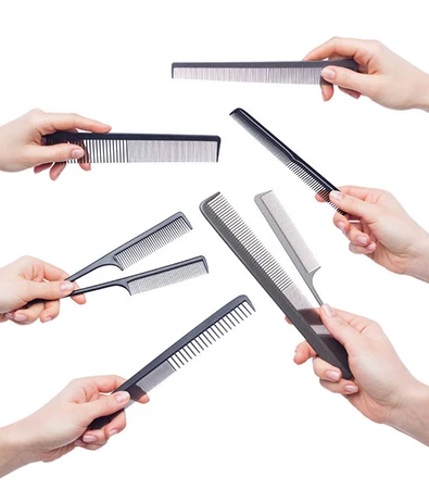 Professional Salon Hair Tools Styling Cutting Plastic Tail Comb & Barber Shop