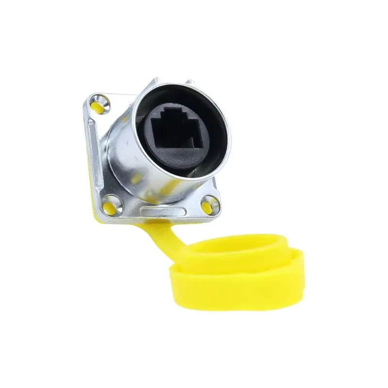 Modula Rj45 Cable Connector Industrial Ethernet Communication Socket Ip67 Network Male Female Connector 8p