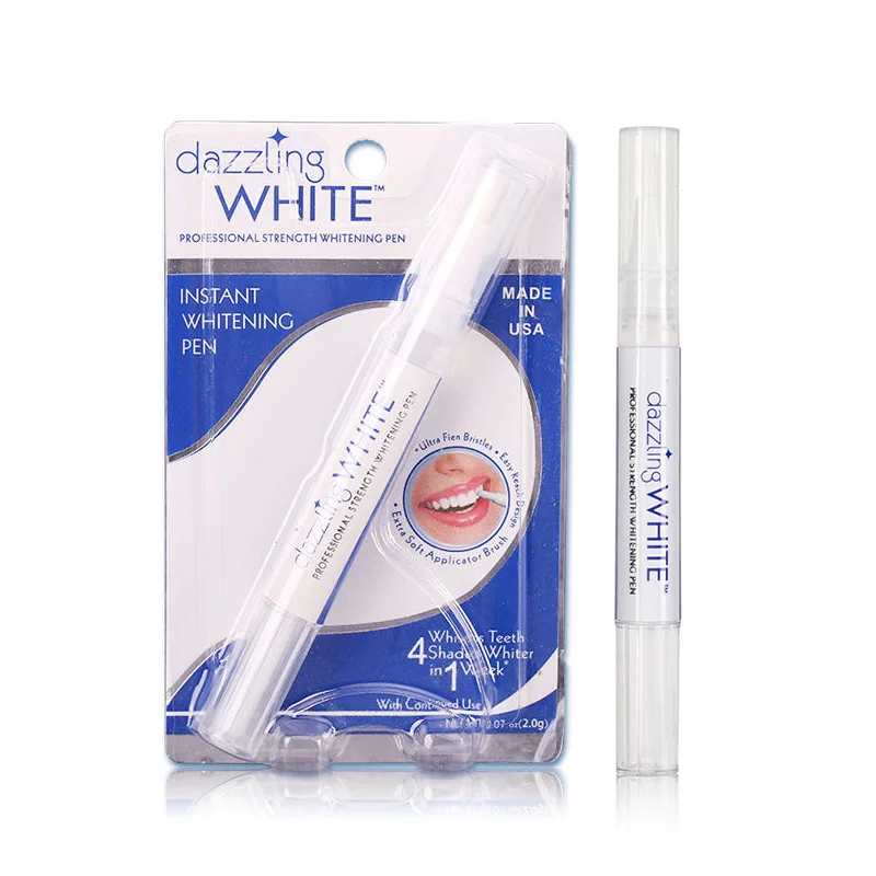 Teeth Whitening Essence Pen Whiten Tooth Pen Brighten Teeth Whitening Gel Pen 2ML Home Use Fast Remove Yellow Stains For Adult