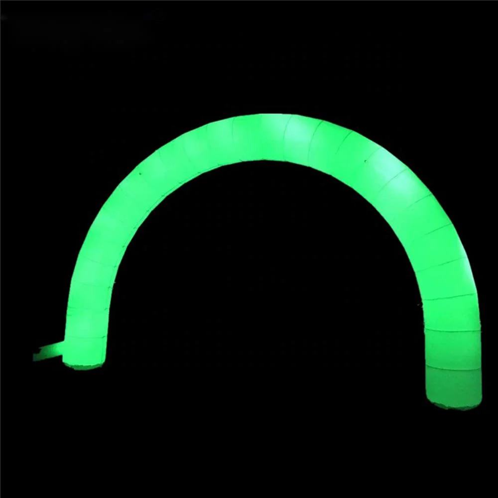 wholesale Large Round Inflatable Arch With led Lighting Decoration Wedding Party Event Rainbow Archway Entrance
