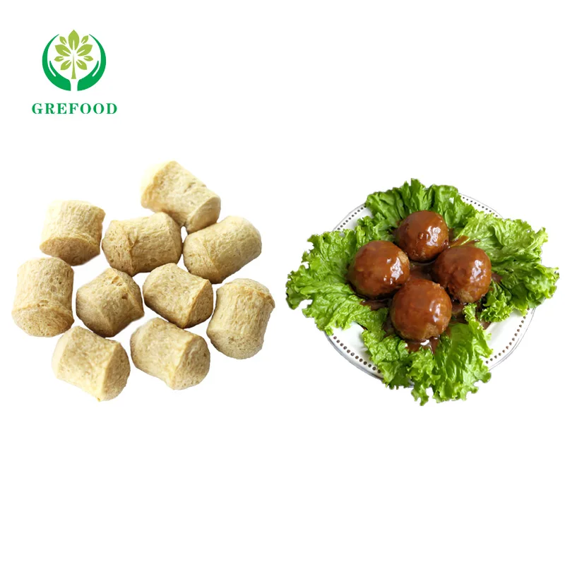 Customizable Artificial meat Chinese Textured Vegetable Protein TVP wholesale textured soy protein chunks plant based protein