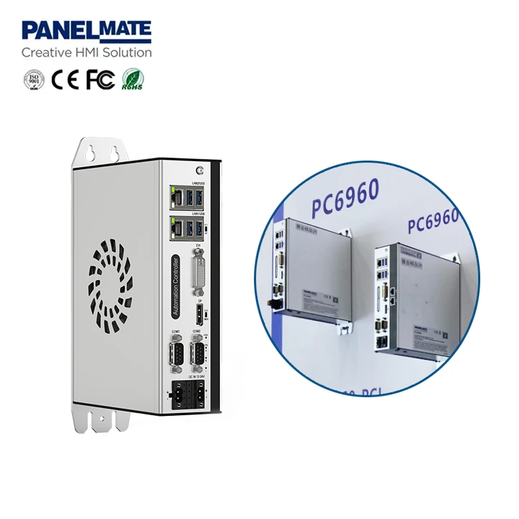 Industrial codesys ethercat communication Intel Core i3 i5 i7 Pocket-Size DIN-Rail Edge IPC Compact Industrial PCs mini box pc