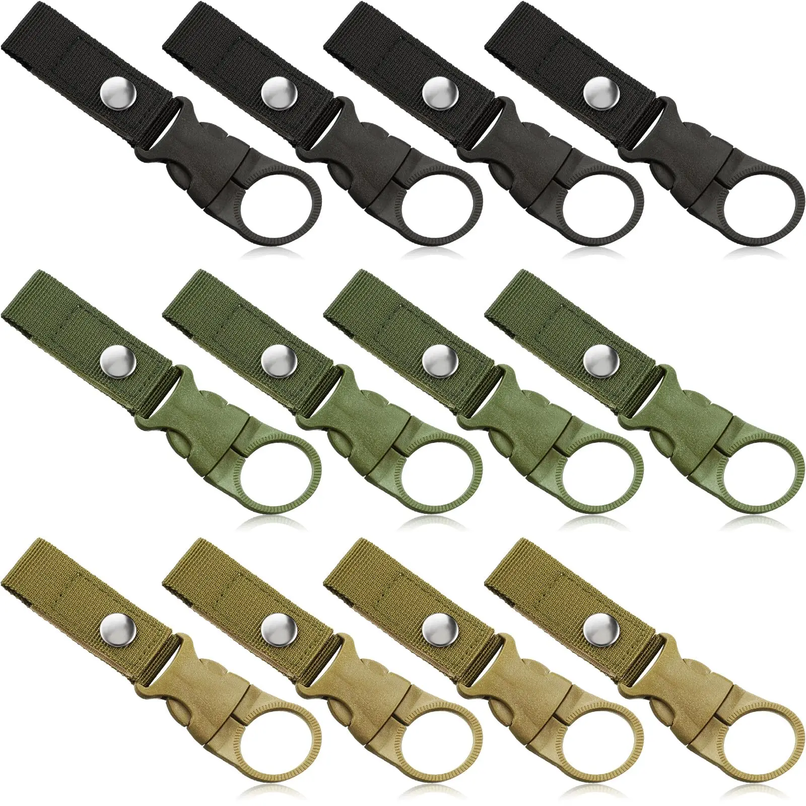 Water Bottle Clip Water Bottle Holder for Backpack Belt Hiking Clip for Bottle Hanger Hanging Buckle Nylon Plastic Outdoor