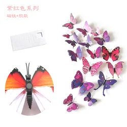 12 pcs Butterfly Wall Decals  3D Butterflies Decor for Wall Removable Mural Stickers Home Decoration Kids Room Bedroom Decor