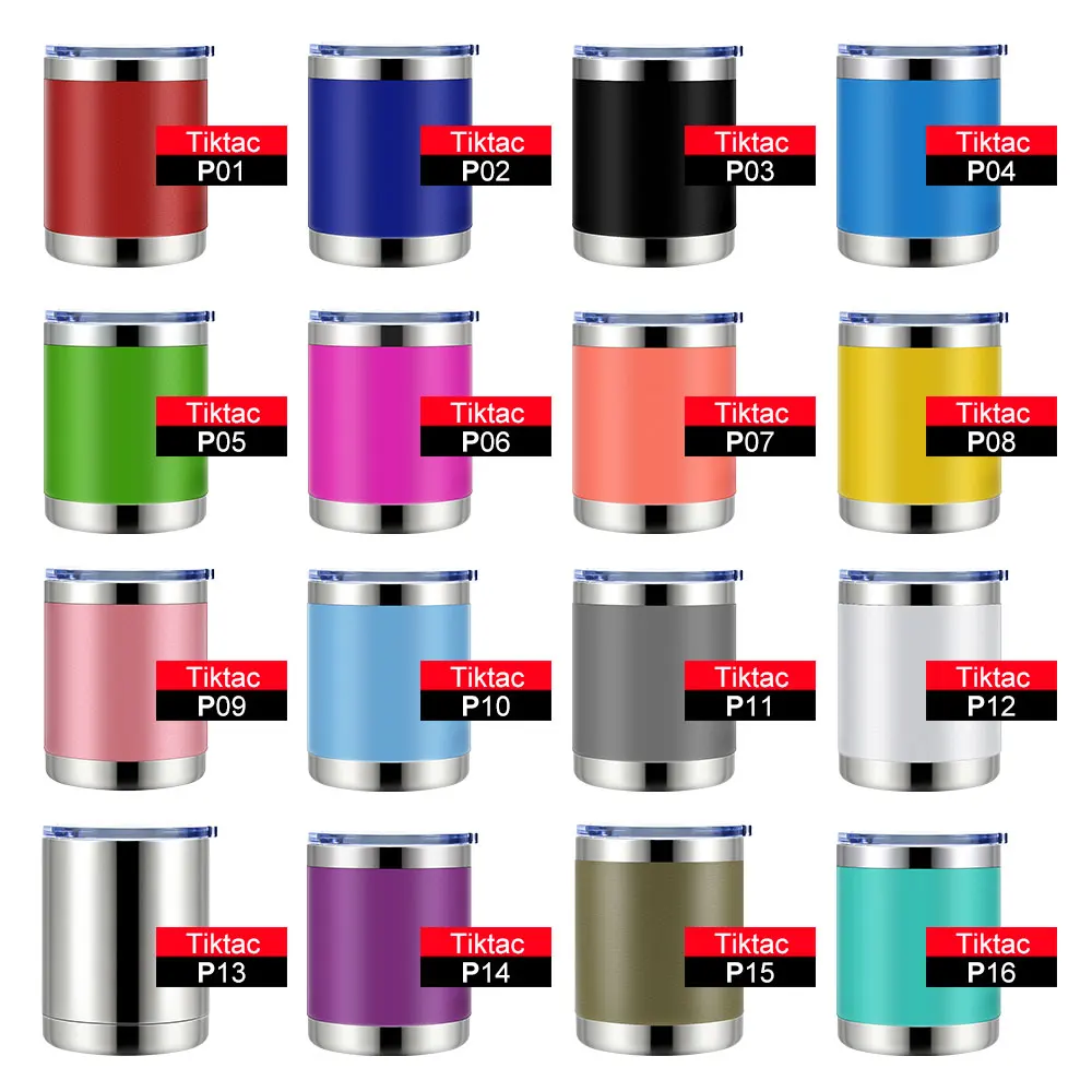 Brand Customized Double Wall Stainless Steel Gold Ice Tumbler With Straw