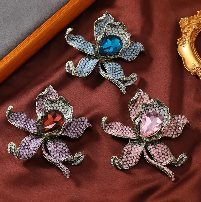 rhinestone brooch