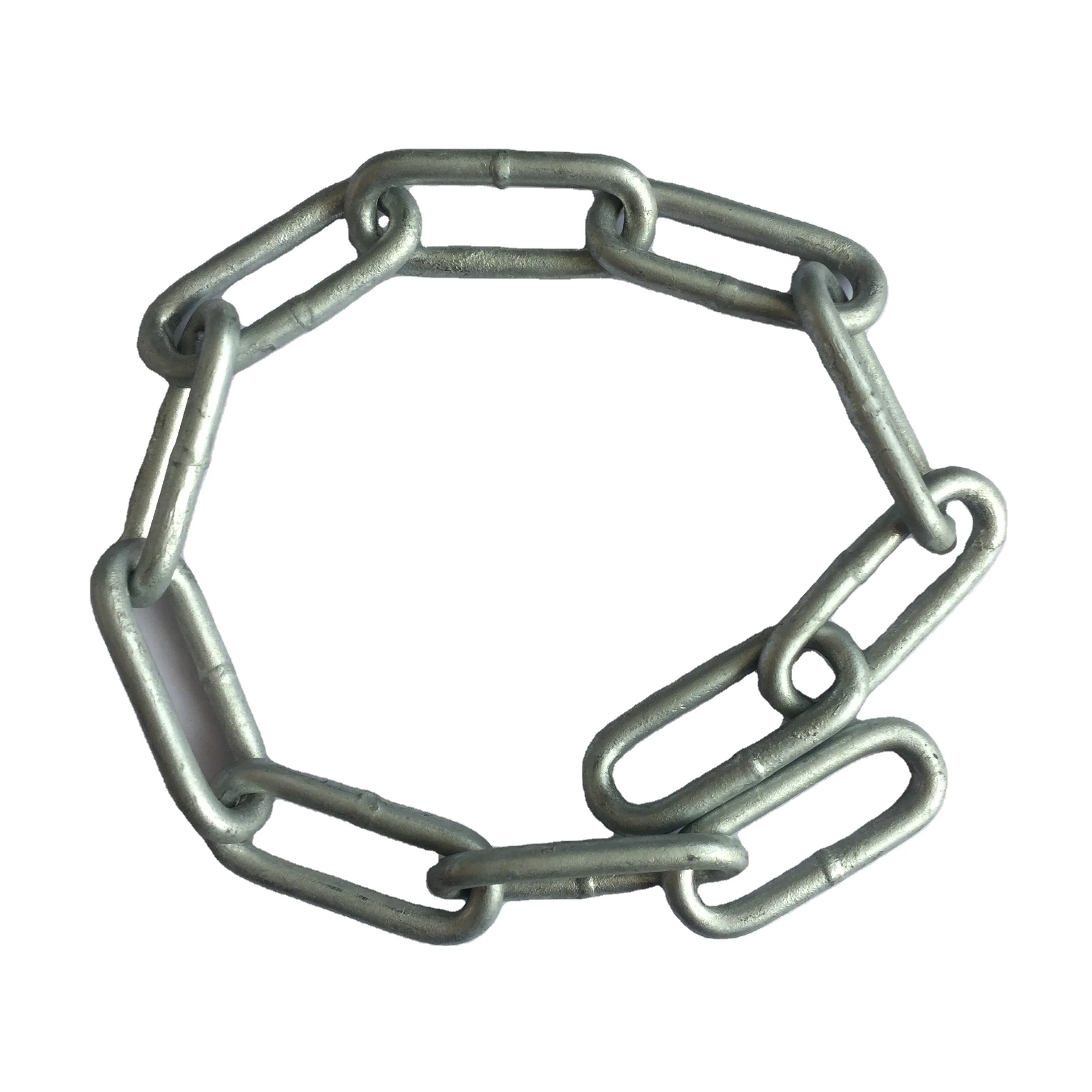 Mild Steel Welded Q235 Q195 3MM 4MM 5MM 6MM 7MM 8MM 9MM Korean Standard Hot Dip Galvanized Short Link Chain