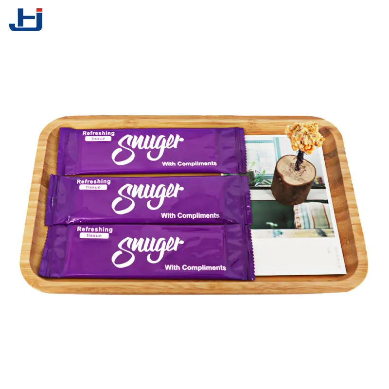 Multipurpose cleaning eco non-woven fabric single pack airline wet tissues refreshing towels wipes