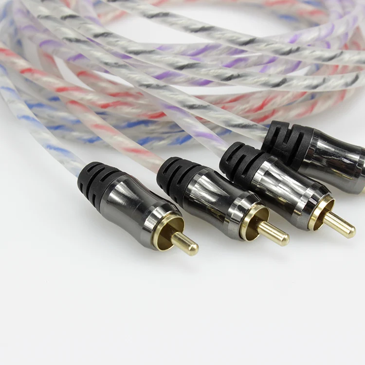  Шнур с зажимом RCA витая пара кабель из ТПЭ штекер-штекер Кабель-адаптер для