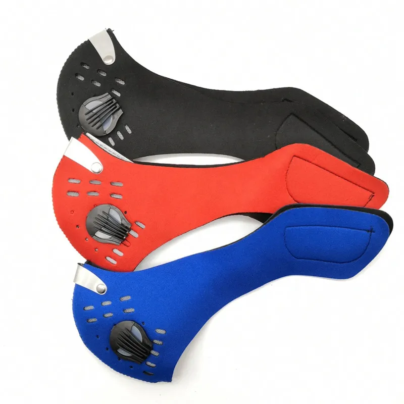 Sport Masks With Breathing Valve Replacement Filter Reusable Dust Cycling Sports Mask