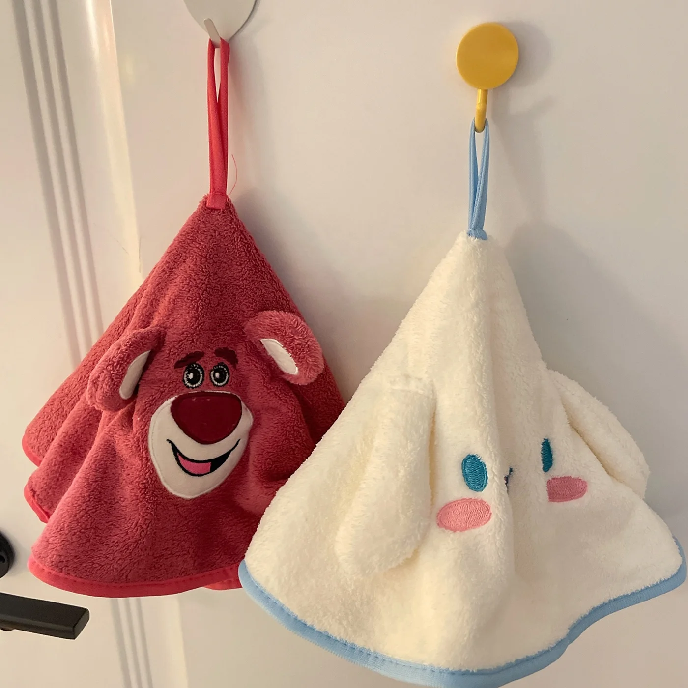 Naughty clouds umbrella shape coral towel hand towel with strong water absorption and fast dry kitchen towel for girls