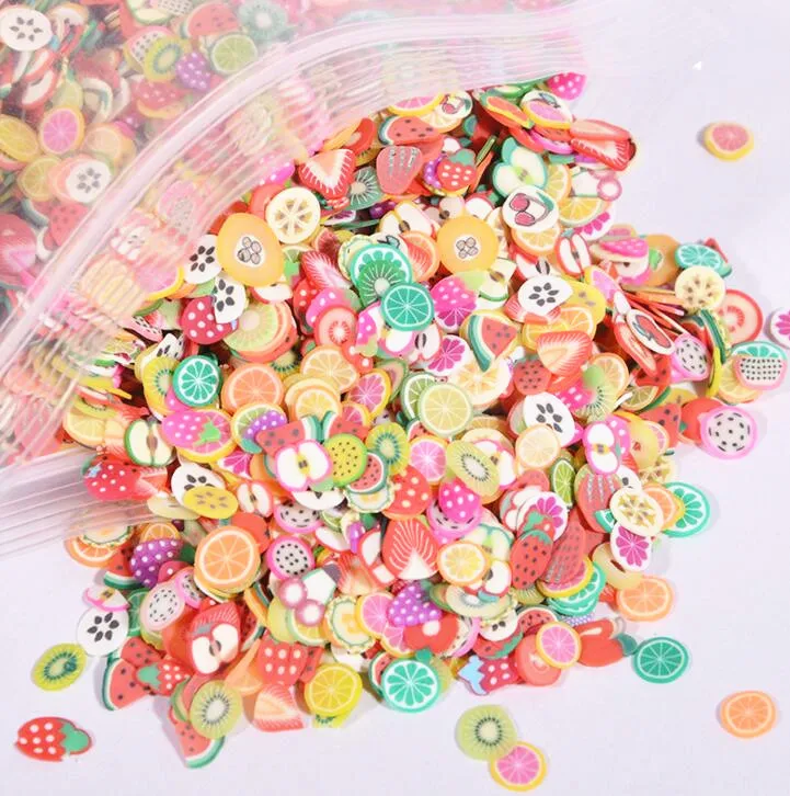 Hot Selling Smile Face Slices Polymer Crafts Sprinkle Nail Art Slices For DIY Nail Decorations