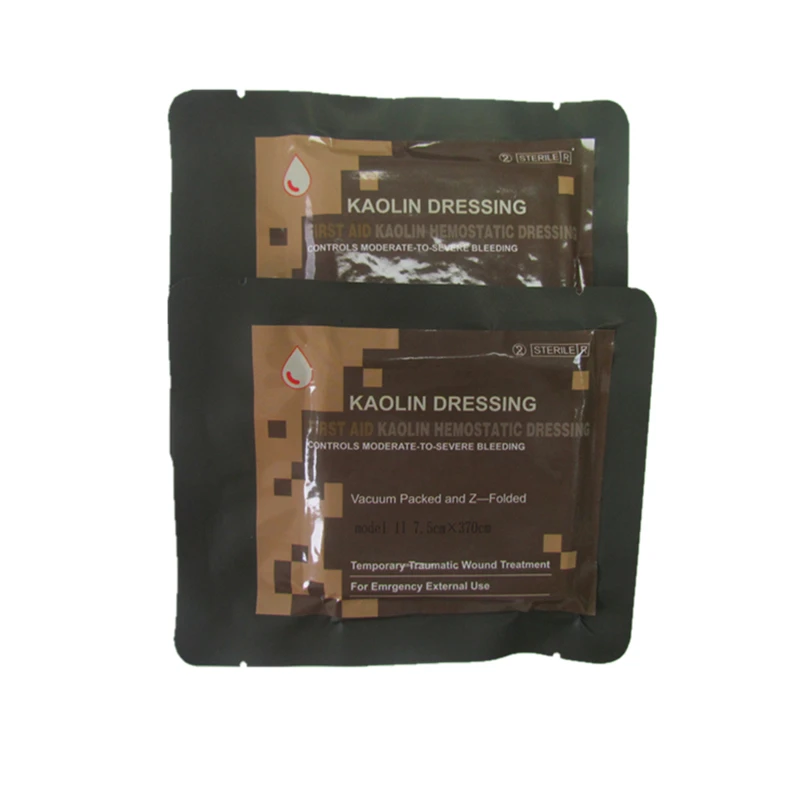 hospital sterile hemostatic kaolin x -ray gauze bandage