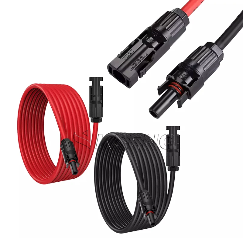 Solar Cable Tinned Copper Conductor Photovoltaic Solar DC Cable Single Row Twin Core For Solar Energy System