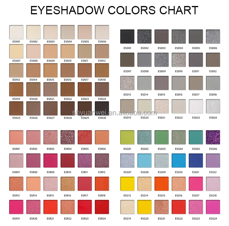 ES04  high pigmented matte eye shadow palette vegan private label pressed eyeshadow palette