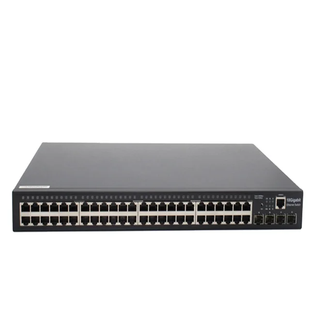 48 портов sfp коммутатор 48 + 2 ethernet коммутатор/16/24/48/52 портов 10 гигабитных волоконных переключателей