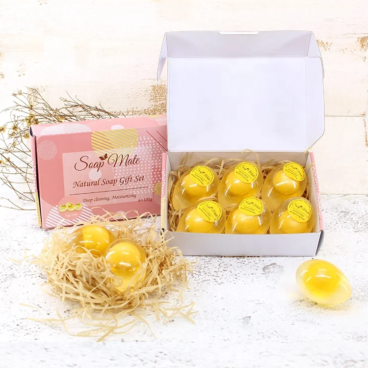 Натуральное увлажняющее мыло в форме яйца 70 г ручной работы