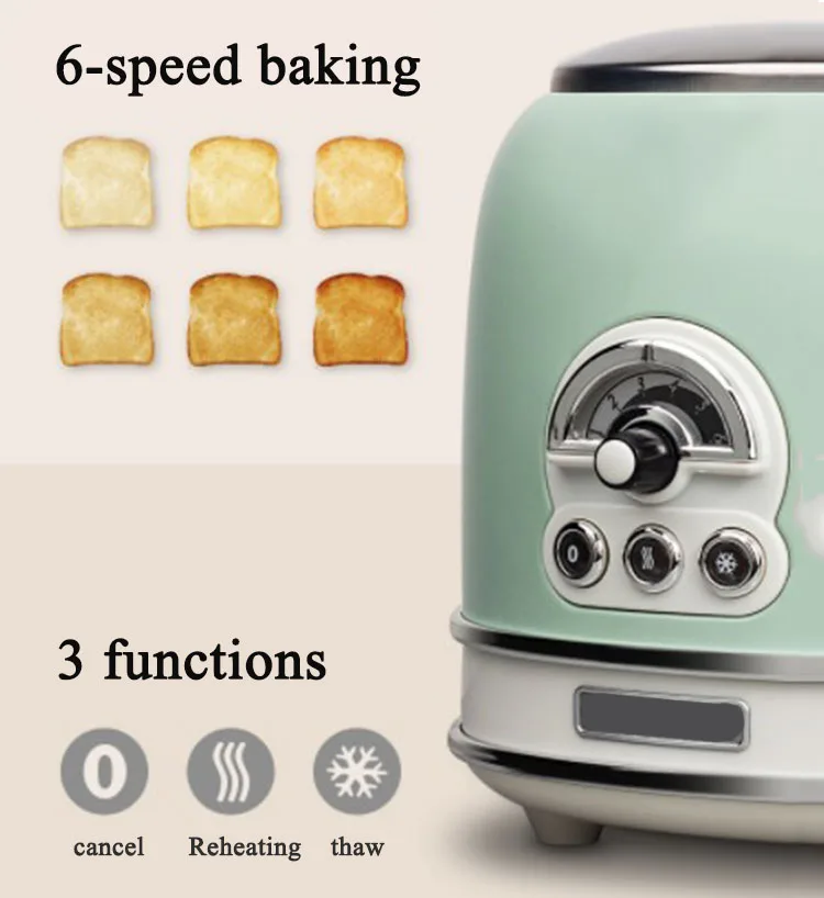 Toaster 2 Slice Stainless Steel Toasters with Cancel