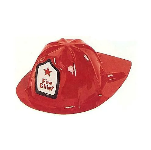 HAT CHILD FIREMAN FIRE CHIEF KIDS PLASTIC HELMET COSTUME PARTY SUPPLIES