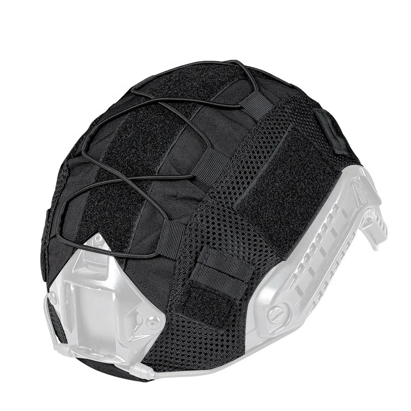 IDOGEAR камуфляжная быстрая тактическая охотничья снаряжение черный шлем тканевый головной убор шлем Чехол для тактического шлема