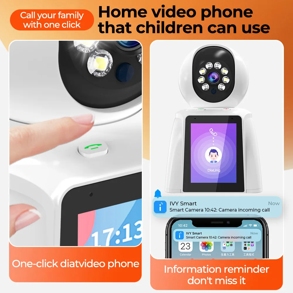 Look at APP ai two-way visual surveillance camera home mobile phone remote HD video intercom camera head display