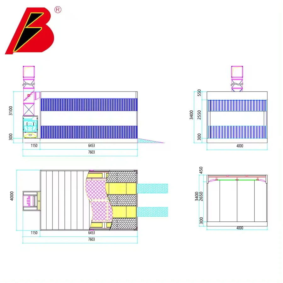 Factory Direct Sale Prep Station Car Painting Booth Preparation Room
