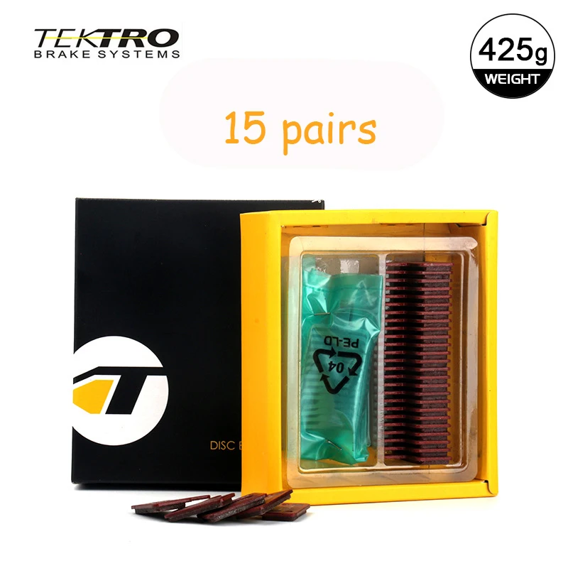 Good Performance TEKTRO Disc Brake Pads Boxed 15 Pairs Ceramic Metal Pads P20.11