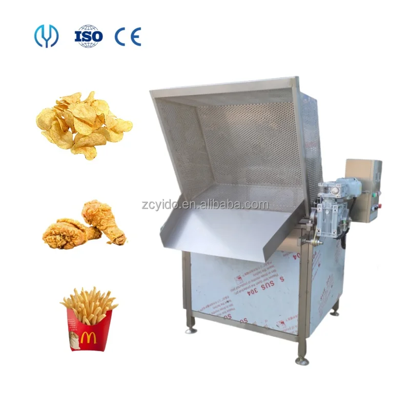 2024 Industrial 100L Nut Snack Food potato chipsFrying Machine /Puffed Food French Fries Fried Chicken Fryer Machine for sale