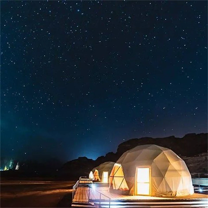 Full House Igloo Prefab Demo Pcv Sphere Waterproof Transparent Hard Shell Desert Geodesic Dome Tent