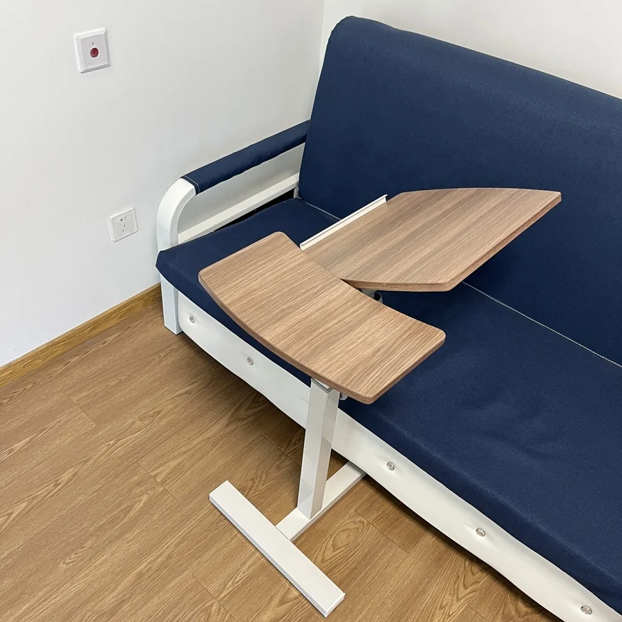 Ergonomic Folding Table Office Gas Spring Lifting Desk Sit Stand Computer Desk Single Leg Pneumatic Height Adjustable Desk