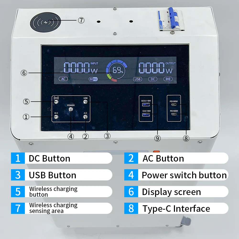 Wholesale Outdoor Camping High Quality 2500W Rechargeable Power Bank Solar Generator / Portable Solar Power Station