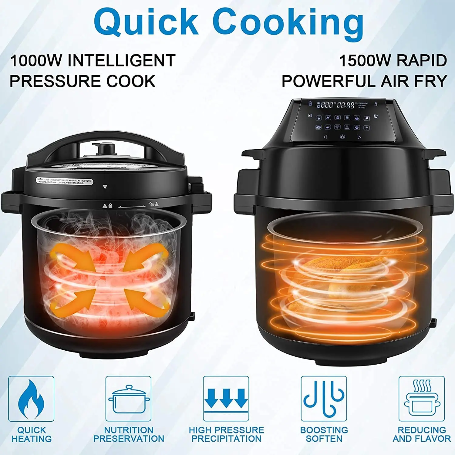 06C Electric Pressure Cooker Kitchen Auto multi Factory Price Power Pressure Pot Air Fryer