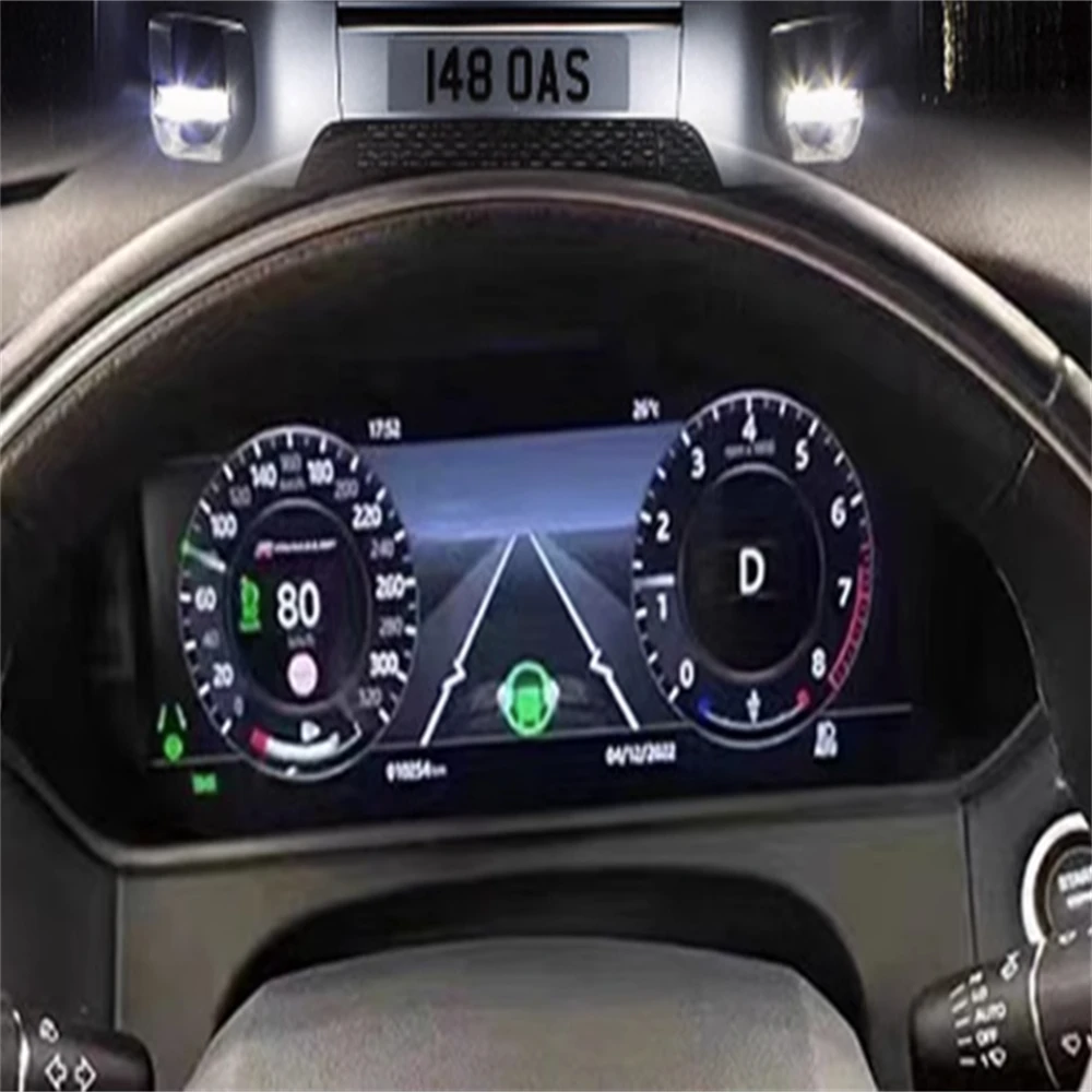 Car Odometer LCD Digital Cluster 12.3 Inch For Jaguar XE 2016-2019 Dashboard Instrument Multifunction Meter Screen QLED