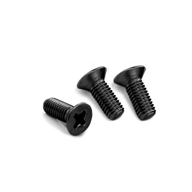 Haiyan M1 M1.2 M1.4 M1.6 M2 M2.5 M3 M4 Din965 Mini Micro Black 304 нержавеющий стальной крестообразный Винт с плоской потайной