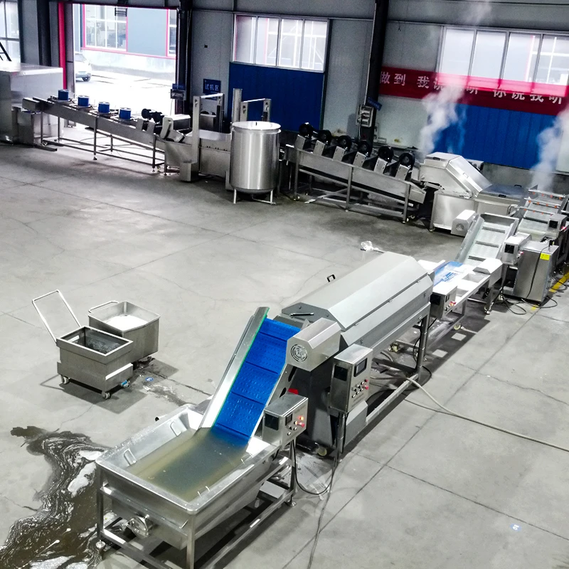 Среднего размера замороженный картофель фри картофельный пилинг машина для жарки средний размер производственная линия