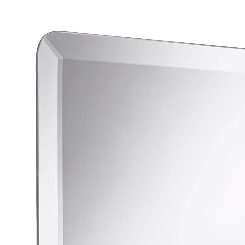Modern Polished Beveled Edge Rectangular Frameless Silver Wall Mirrors: Copper - free, Anticorrosive Large Silver Mirror Sheets