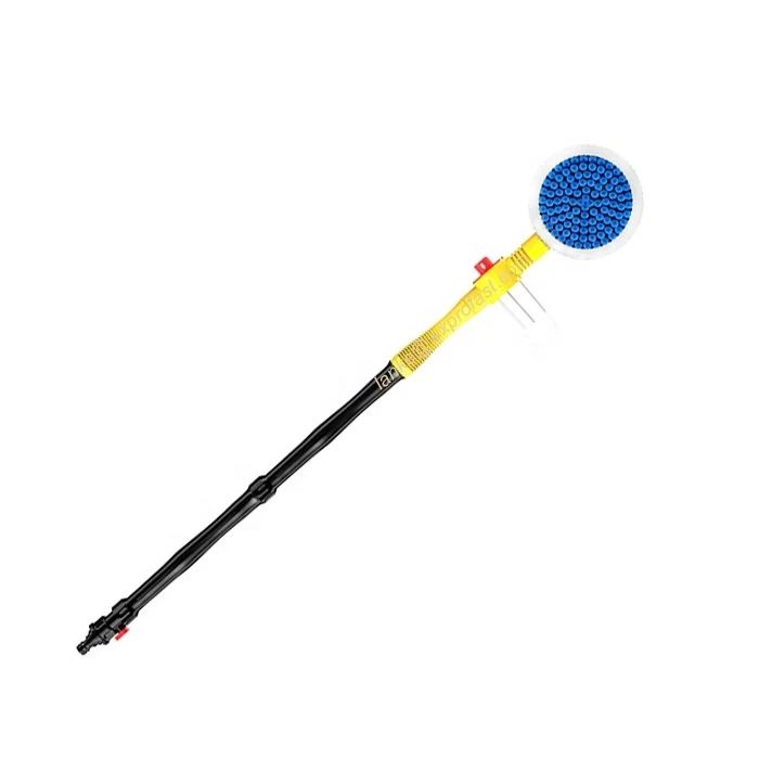 Profast Automatically Rotating Car Wash Brush Tap Water Hose Car Cleaning Kit with Extension Pole Soft Chenille Brush