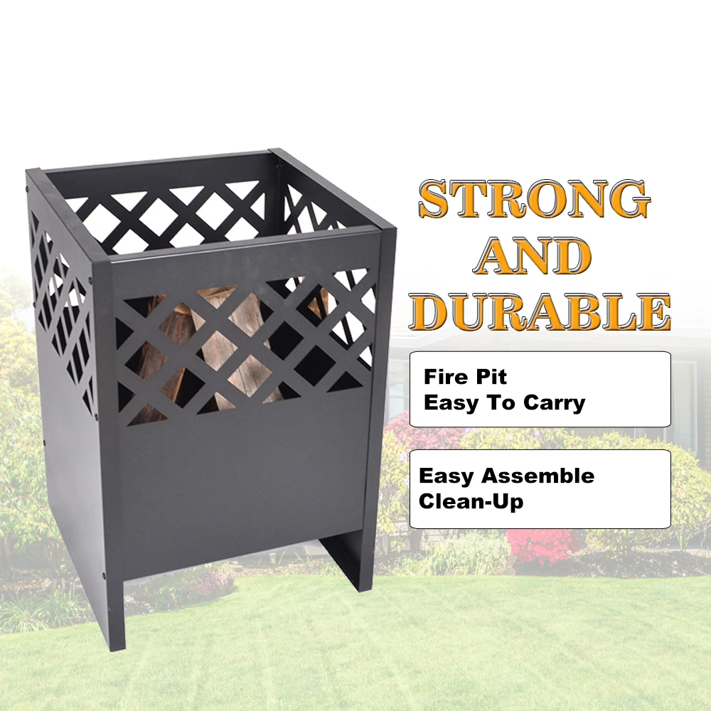 2022 factory wholesale Garden Wood Burning fire Outdoor pit Camping portable metal fire pits