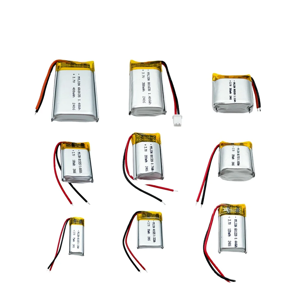 Mylion Lipo Battery 3.7V 250mAh 502030 Rechargeable Mini Pouch Cell Small 3.7v 7.4v 11.1v