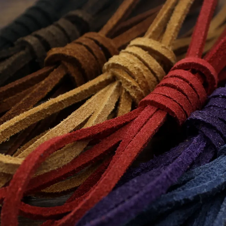 3MM Leather Cord Flat Genuine Leather Cord Soft Suede Rope for bracelet necklace Making