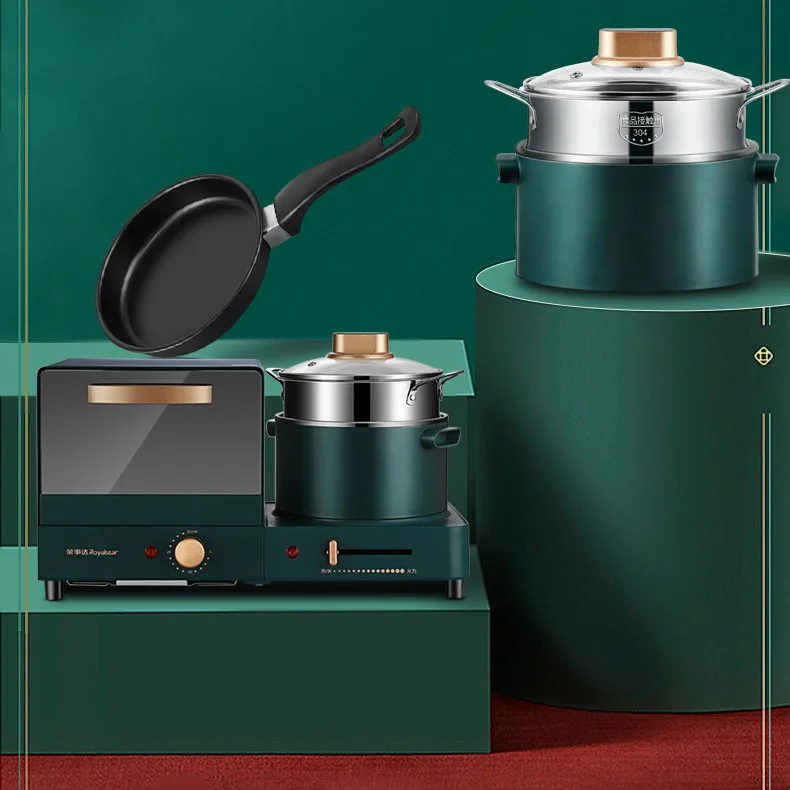 4 in 1 Multi Function Electric Breakfast Maker 3 in 1 Machine Bake Stew Steam