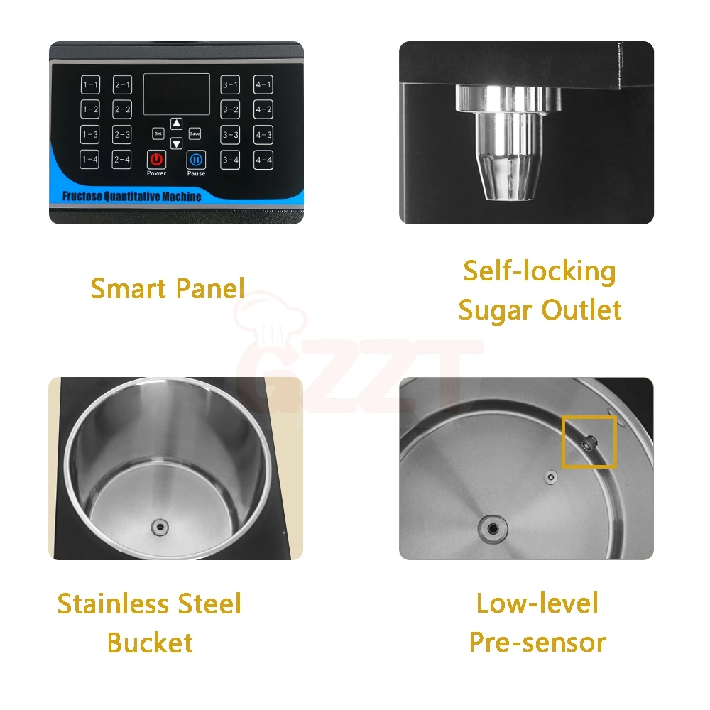 Factory Wholesale Bubble Tea Equipment Automatic Fructose Dispenser Machine 16 Keys Fructose Syrup Quantitative Machine For Milk