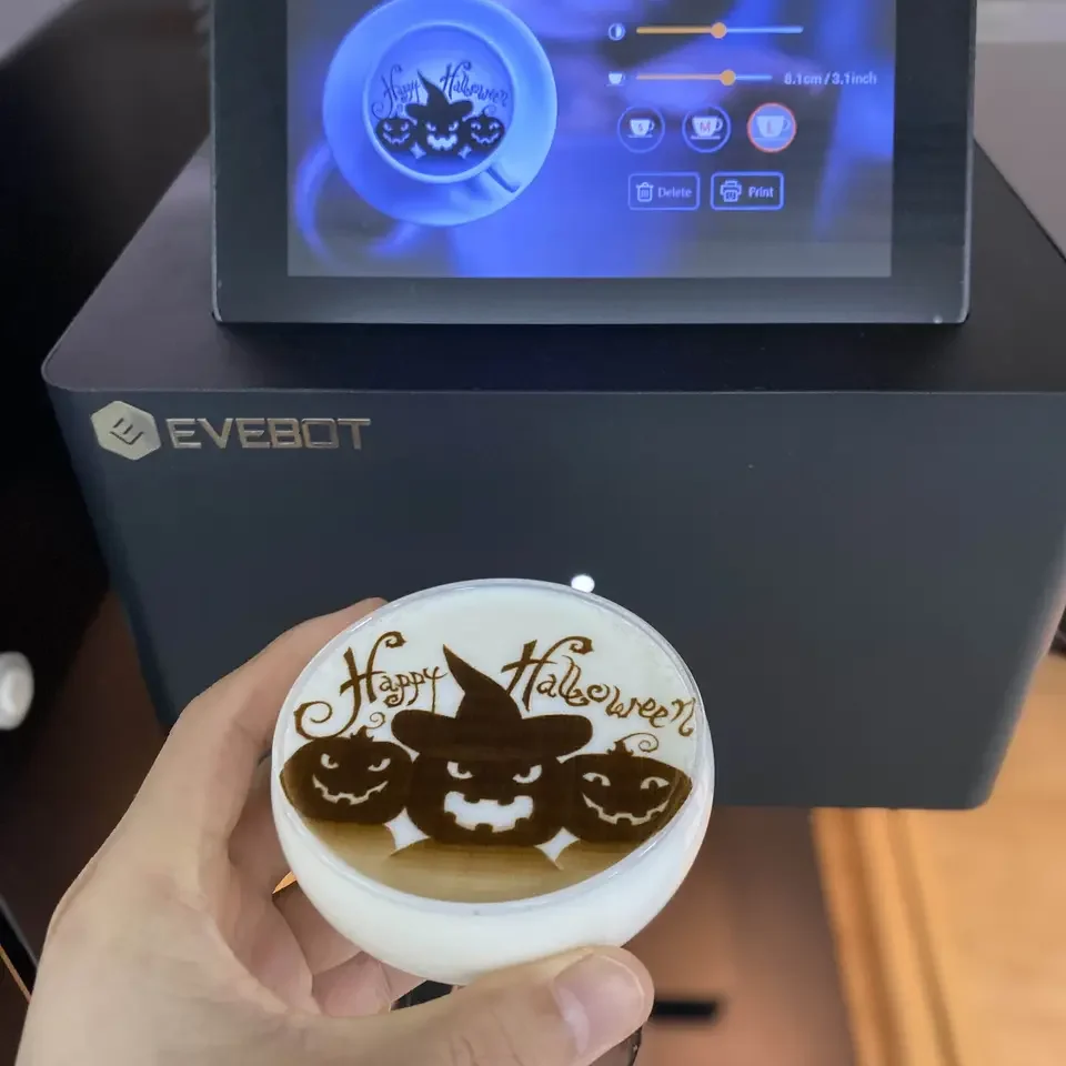 DIY EVEBOT Edible Ink Coffee Printer Face Machine Photo Cappuccino Coffee Printer  Foam Latte EB-PRO Coffee Printer
