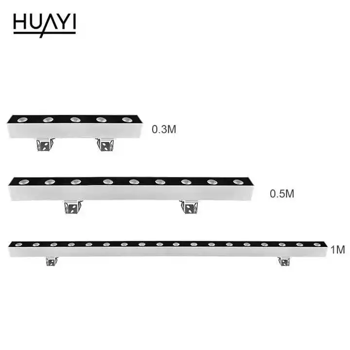 HUAYI Hot selling Aluminum IP65 RGB Dimmable 18 W 24 W 36 W 48 W Outdoor hotel led Wall Washer Light