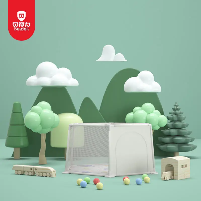 OEM New Design Durable Fordable Baby Safety Product Multi-use Foldable Hexagon Fence Protected Child Playpen