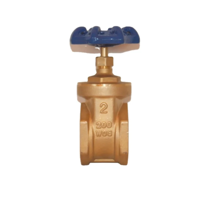 Stock 1 Box 4pcs Brass Gate Valve with NPT Thread 2 Inch Manual Water Valve General Application Delivery within 3 Days