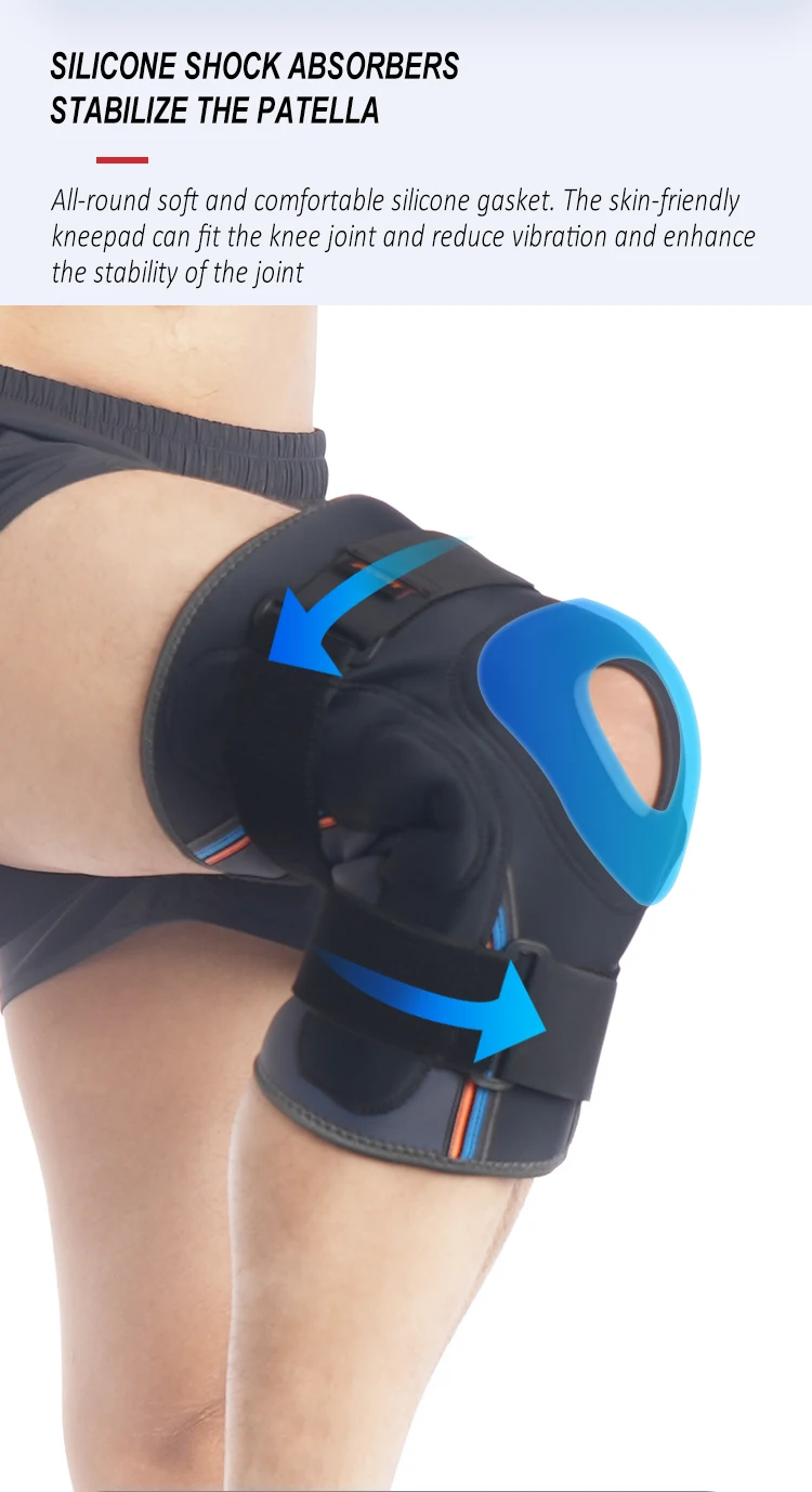Custom Neoprene Adjustable Weightlifting Stabilize Power Lifting Basketball Knee Guard Support Belt Straps Knee Pad