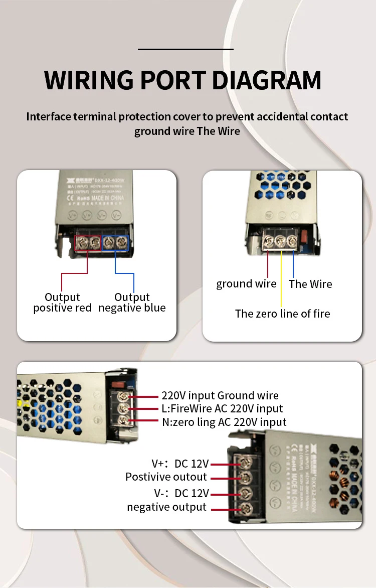 5V 12V 24V 36V 48V Switching Power Supply 1A 2A 3A 5A 10A 15A 20A 30A 40A 50A SMPS For LED Strip Light CCTV LCD
