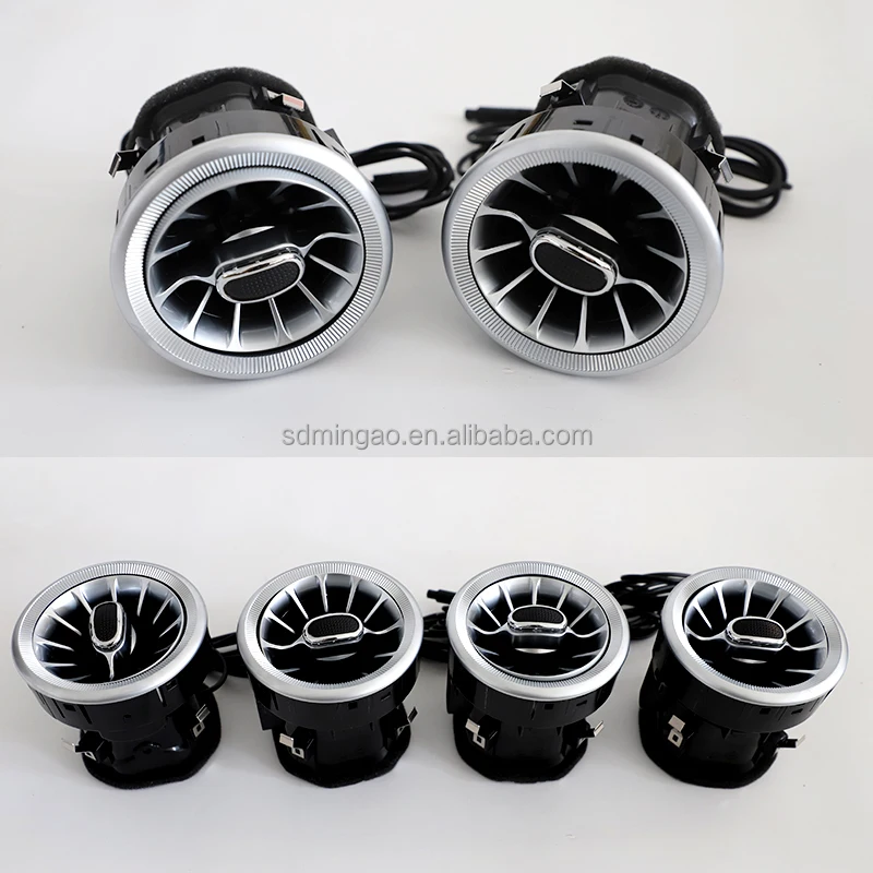 Hot sale auto air supply outlet blower LED interior light turbine front/rear vents Auto air conditioning air outlet