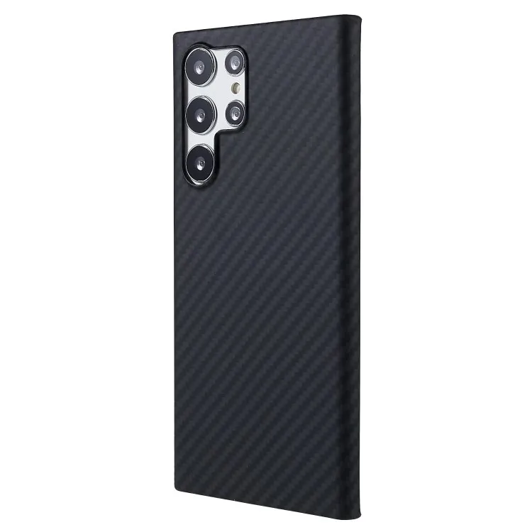 B ENKS 0.6mm Aramid Fiber Series Phone Case Carbon Fiber Texture phone case for Samsung Galaxy S22 Ultra